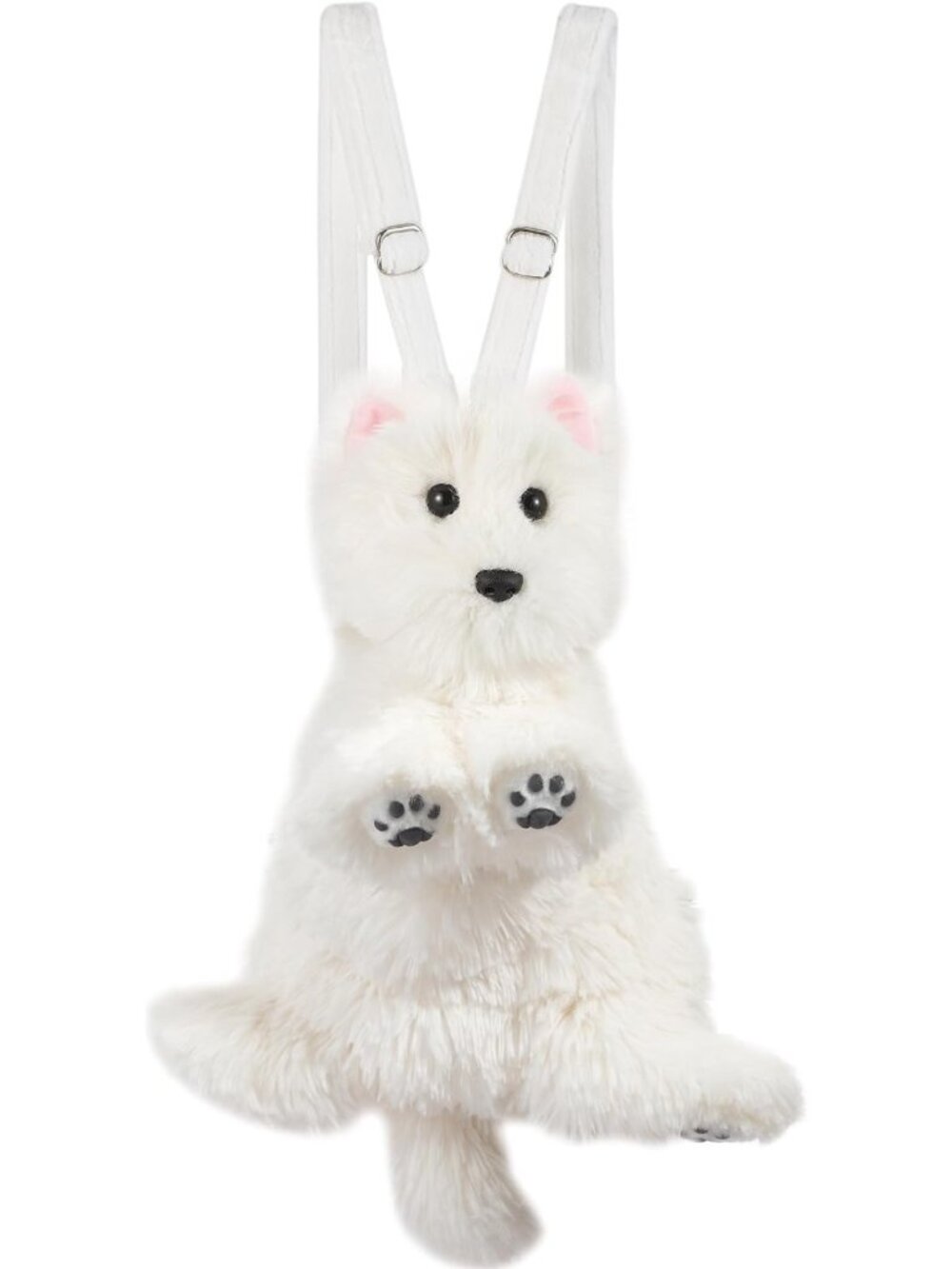 Realistic Dog Plush Backpack for Women - Cute Soft Animal Bag, Adjustable Straps